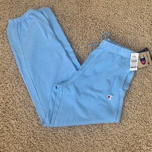 NWT Champion Blue Boyfriend Sweatpants